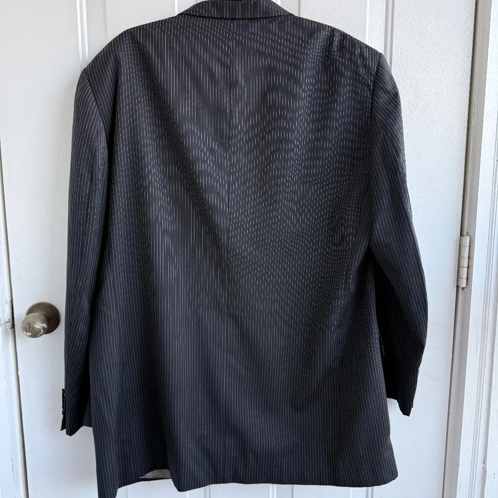 Oscar de la Renta‎ Wool Pinstripe Blazer | Men’s Size 48 | XL